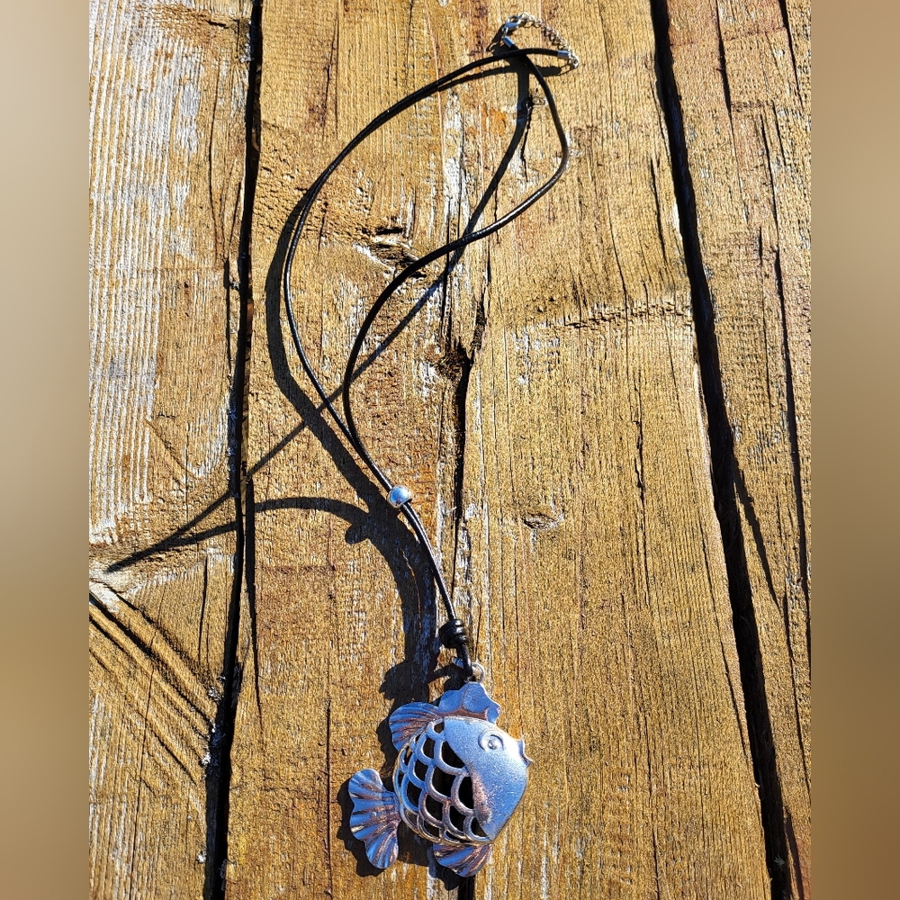 "Go Fish" Long Necklace